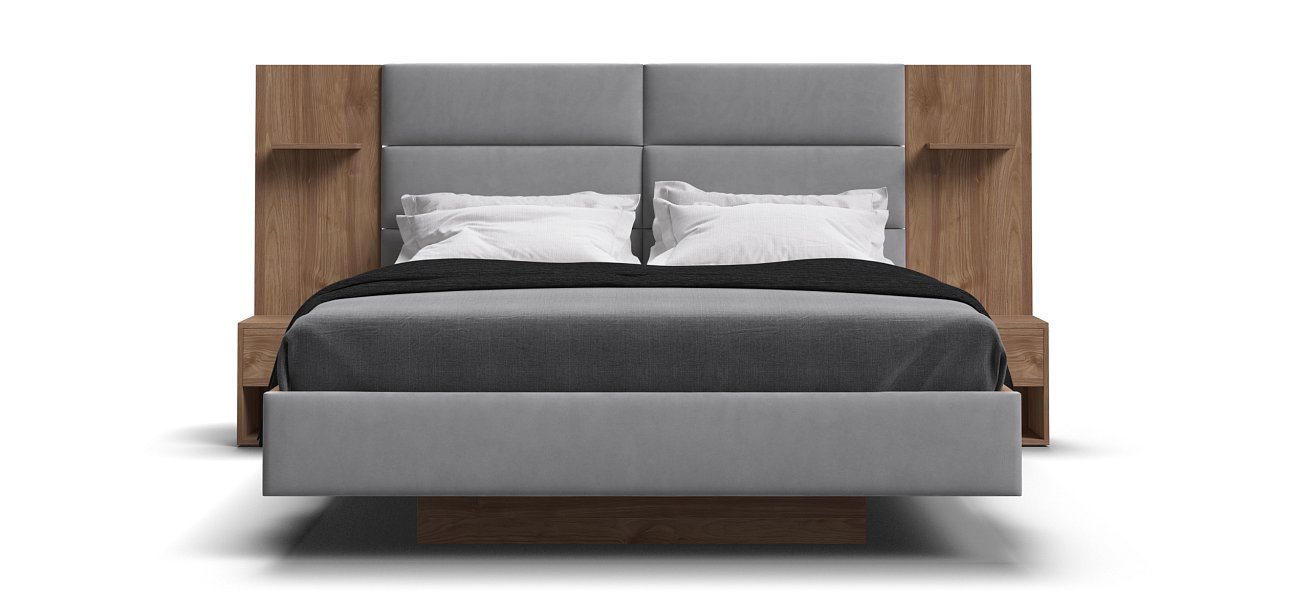 Кровать BOSS LOFT 160*200 Орех Селект, MONOLIT Сталь