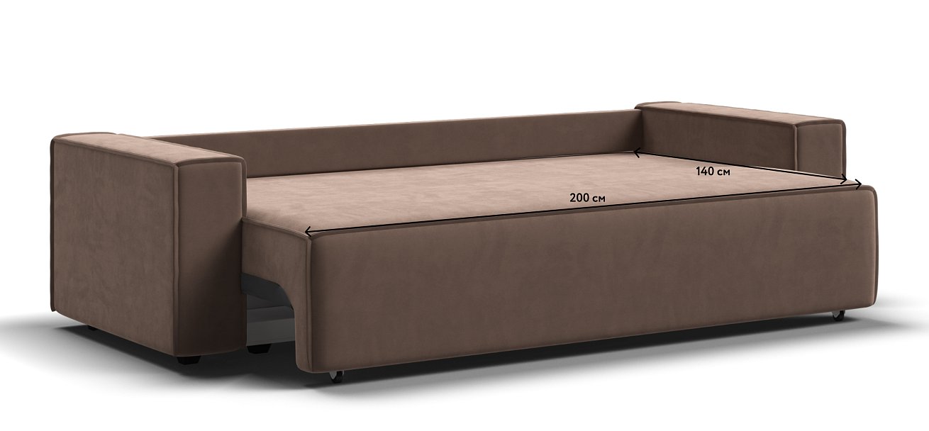 Диван Норд Велюр Monolit мокко