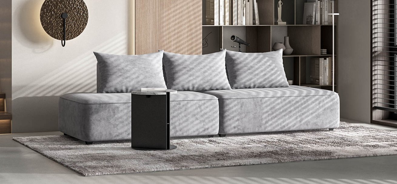 Диван KING TWIN Велюр Роял агат