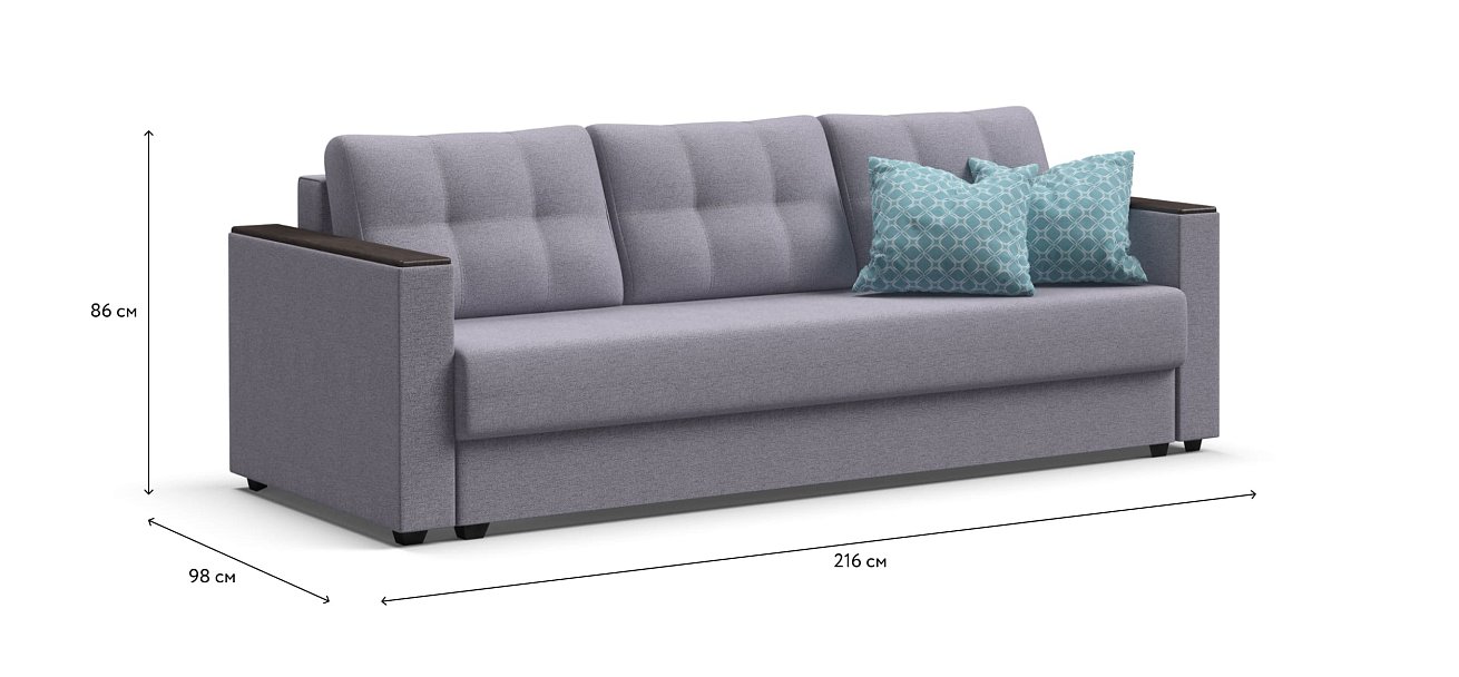 Диван Атланта 3 SE Malmo платина