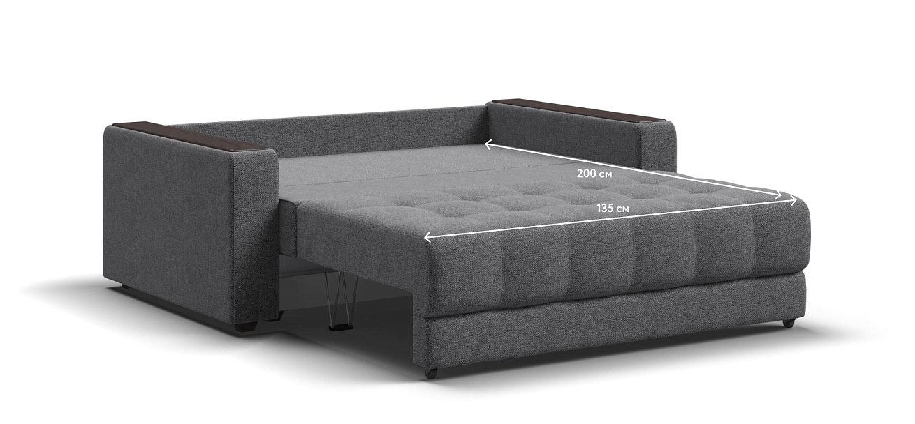 Диван BOSS Compact рогожка Malmo серый