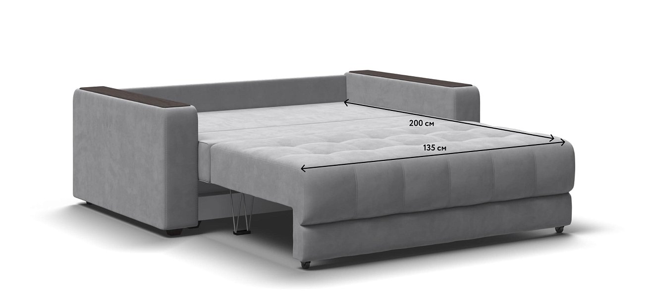 Диван BOSS Compact велюр Monolit сталь