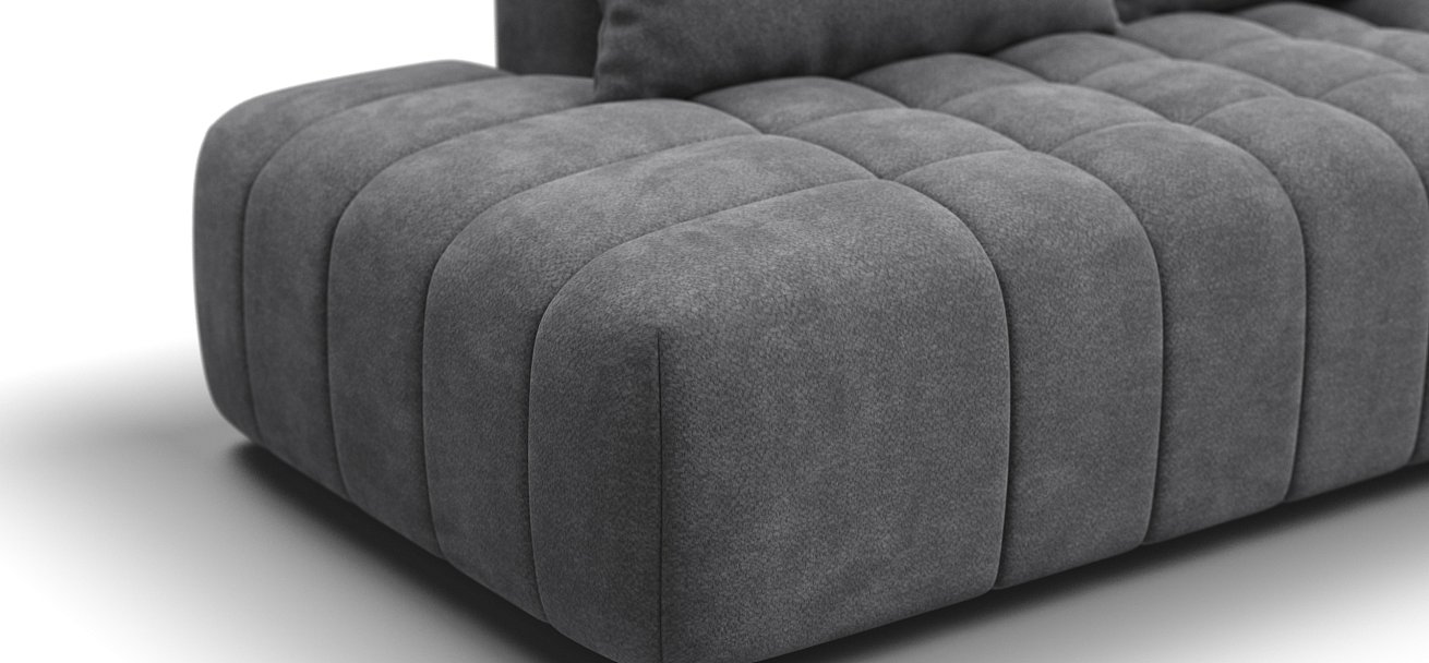 Диван прямой Босс Твин Шенилл CLOUD графит