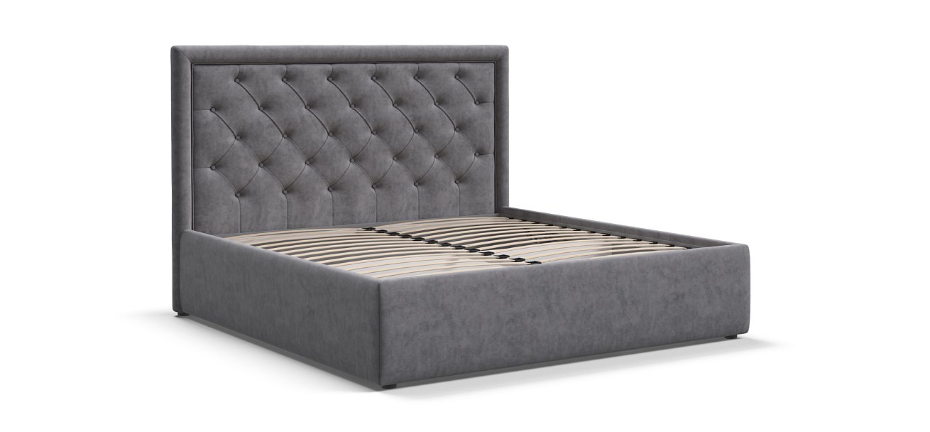 Кровать Босс Классик 180*200 Про Велюр Роял агат