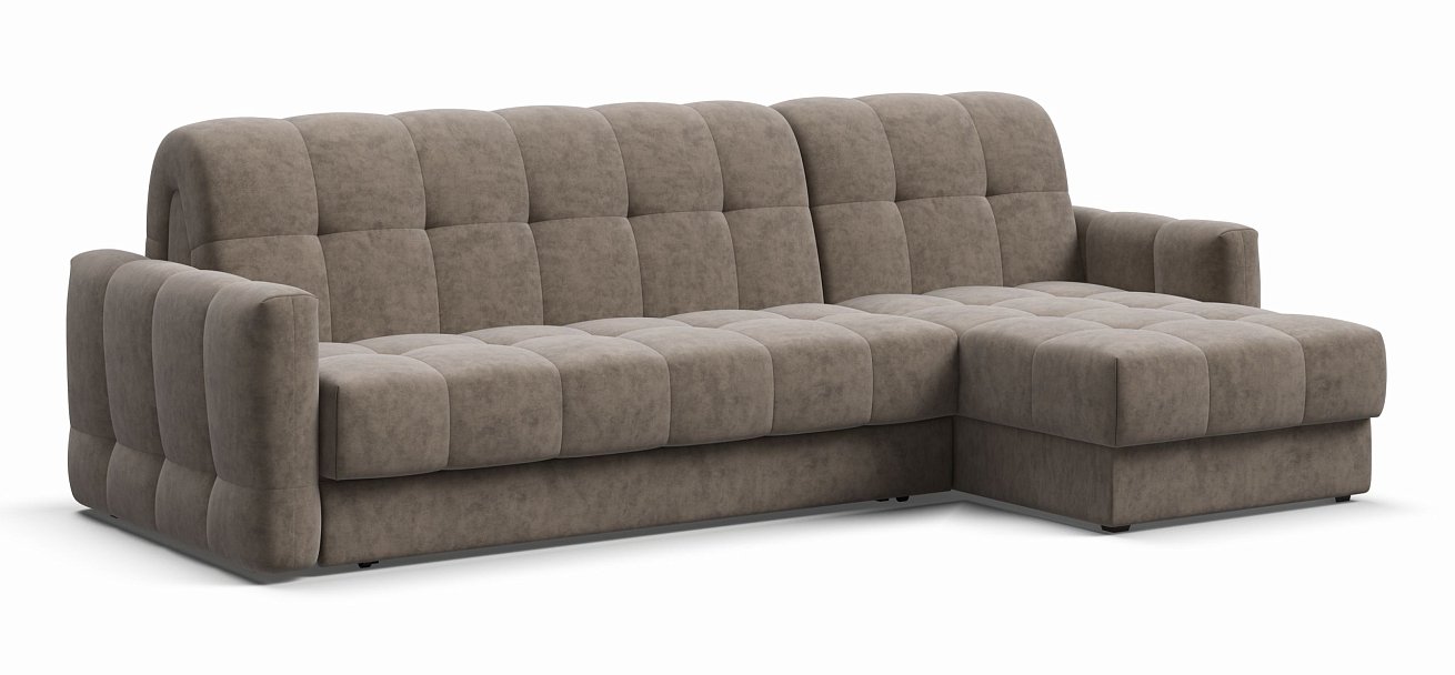 Угловой диван BOSS Sleep 160 Велюр Роял тауп