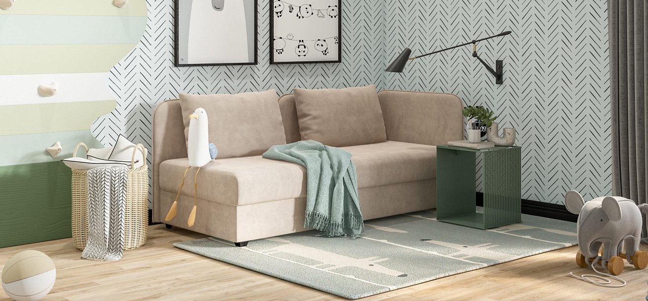 Тахта Ирис велюр Monolit латте