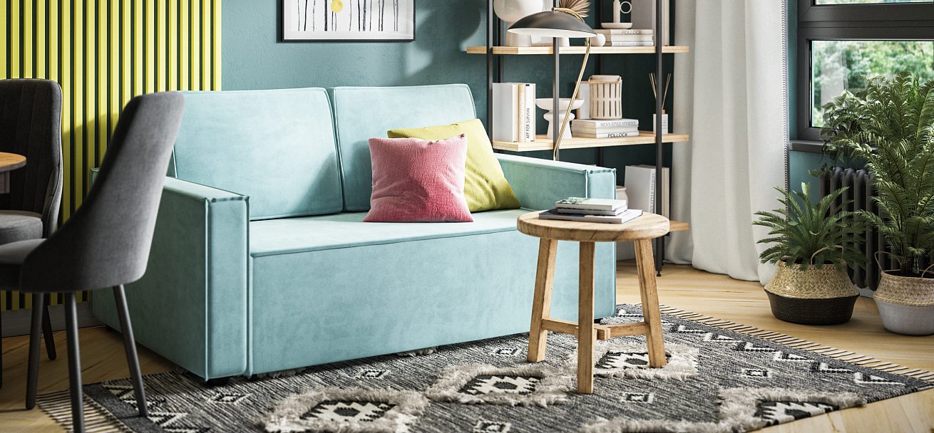 Диван NORD Compact велюр Monolit аква