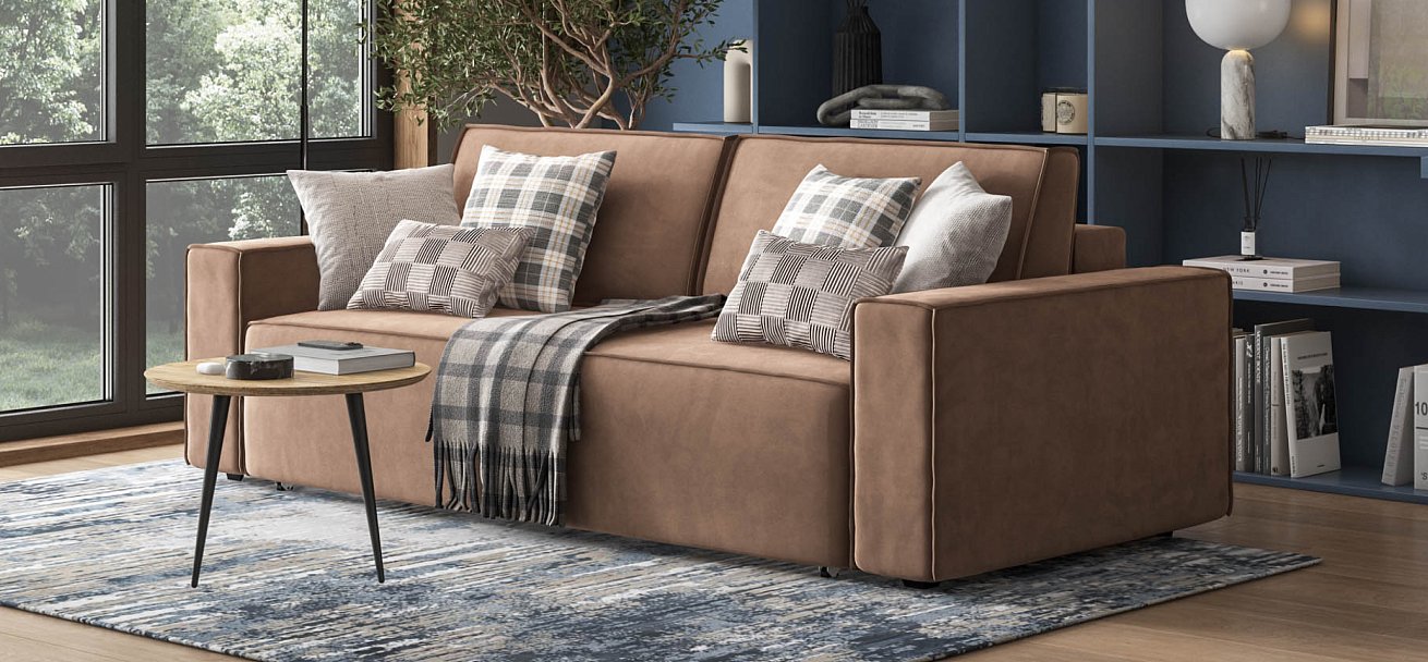 Диван Норд Велюр Monolit мокко