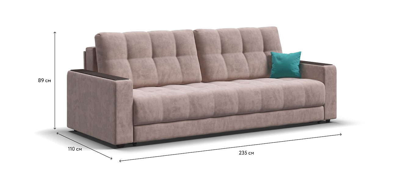 Диван BOSS 2.0 Велюр Royal пион NEW