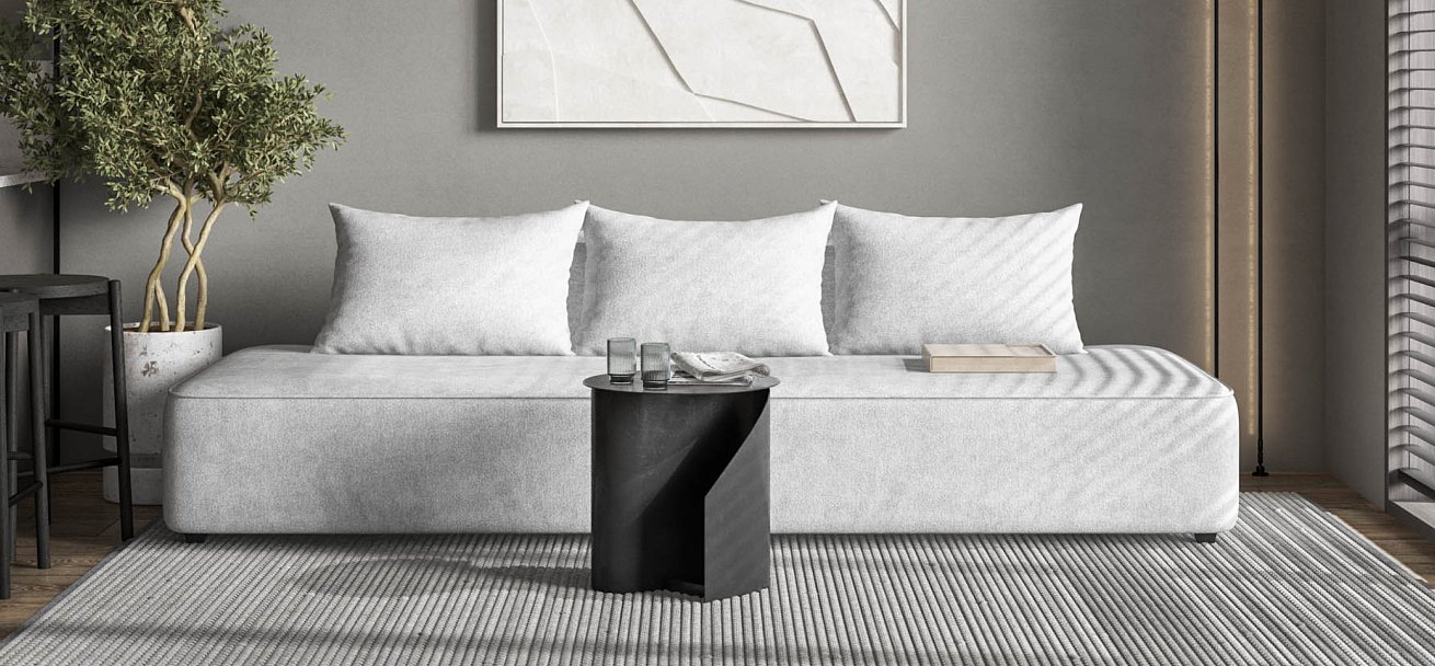 Диван KING TWIN Шенилл CLOUD грей