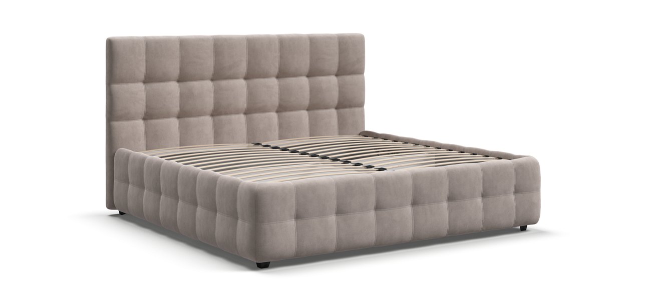 Кровать Босс 180*200 Про велюр Monolit латте