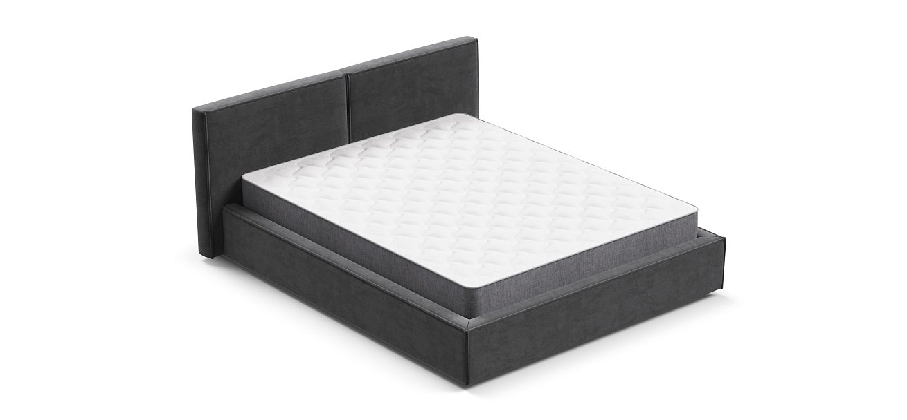 Кровать NORD Monolit серая