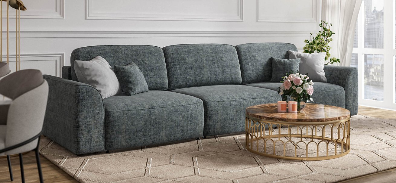 Диван KING MAX SE шенилл IQ серый