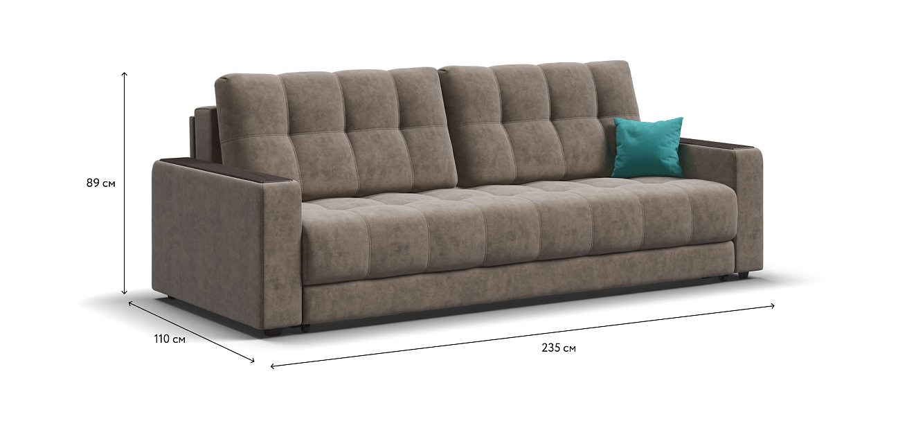 Диван BOSS 2.0 Велюр Роял тауп