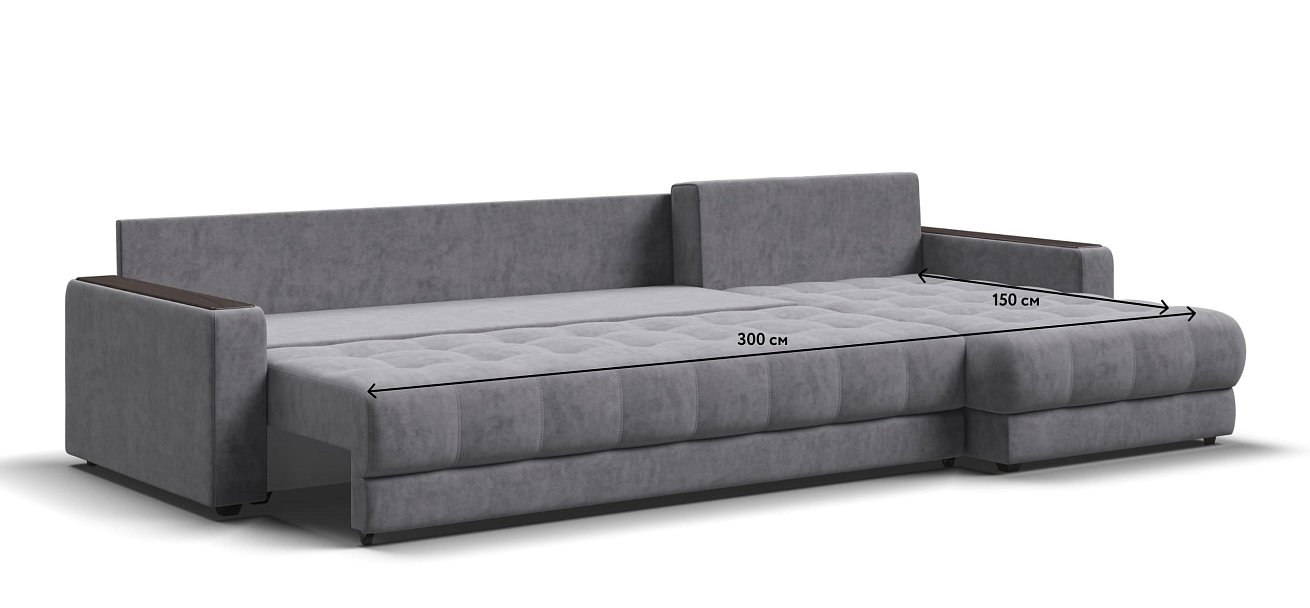 Угловой диван BOSS 3.0 MAX Велюр Роял агат