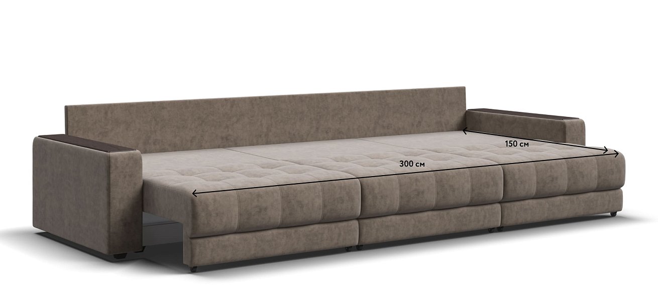 Диван BOSS GRAND Велюр Роял тауп