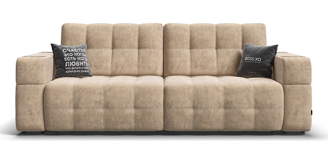 Диван BOSS.XO Велюр Royal шампань / WOOD Snow