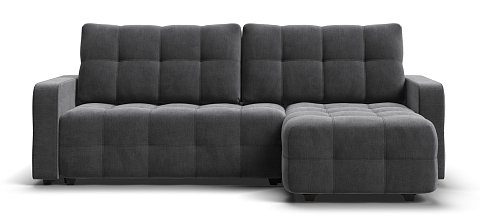 Угловой диван Dandy euro SE велюр Monolit серый