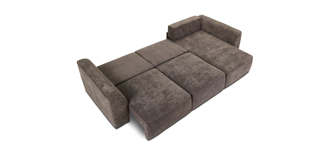 Угловой диван KING SE Велюр Роял тауп