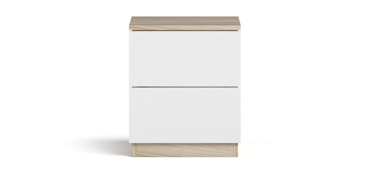 Тумба СИМПЛ NEW Сонома, Белый снег