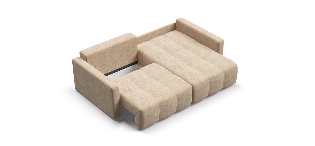 Угловой диван BOSS TREND Велюр Royal шампань