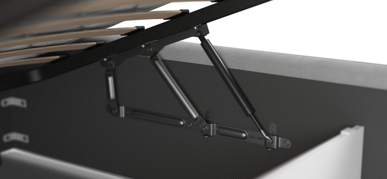 Кровать MILA 160 велюр Monolit сталь