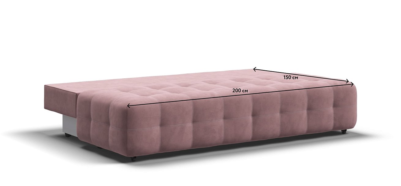 Диван BOSS 2.0 MINI велюр Monolit роуз