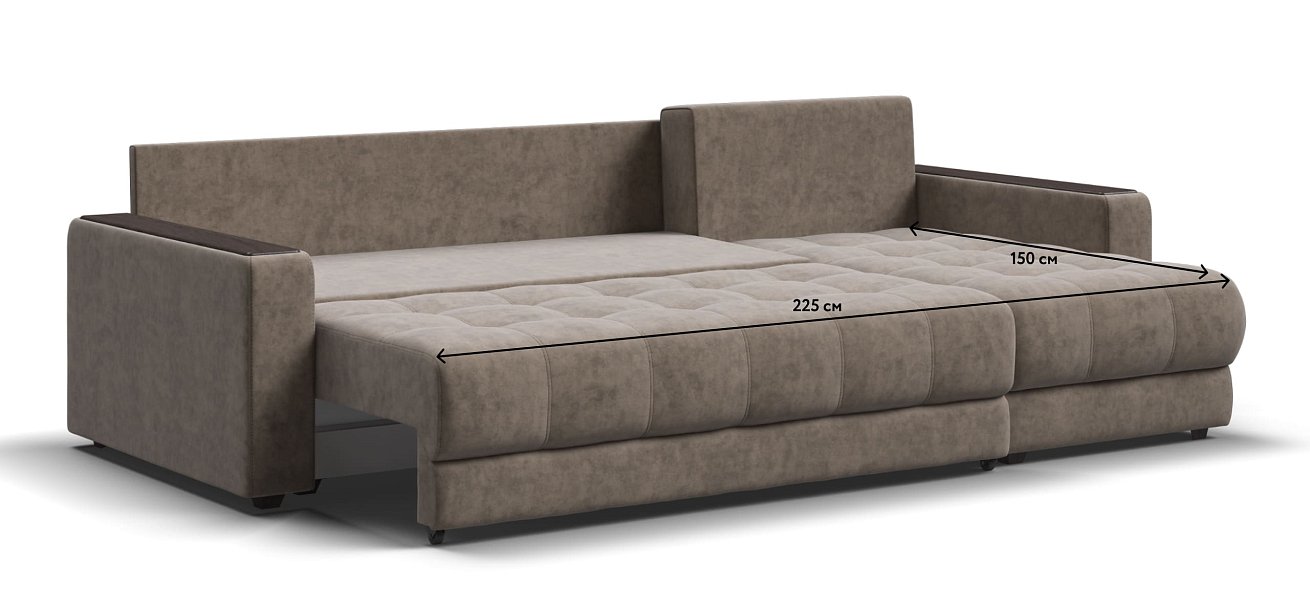 Угловой диван BOSS 3.0 Classic XL Велюр Роял тауп