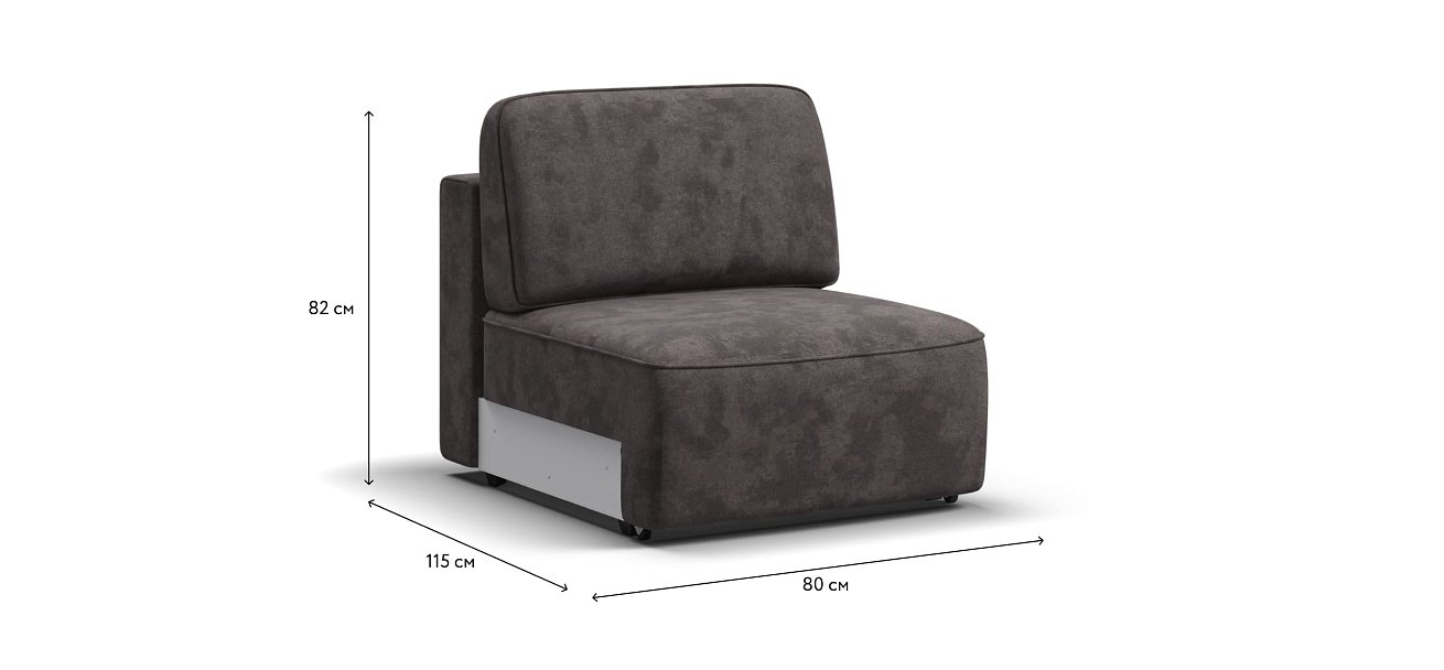 KING MODOOL база сп. место велюр Alkantara серый