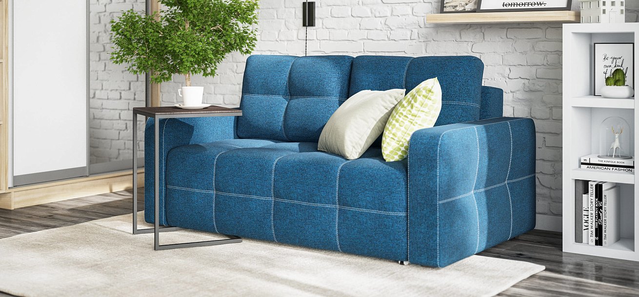 Диван Dandy Compact рогожка Malmo синий