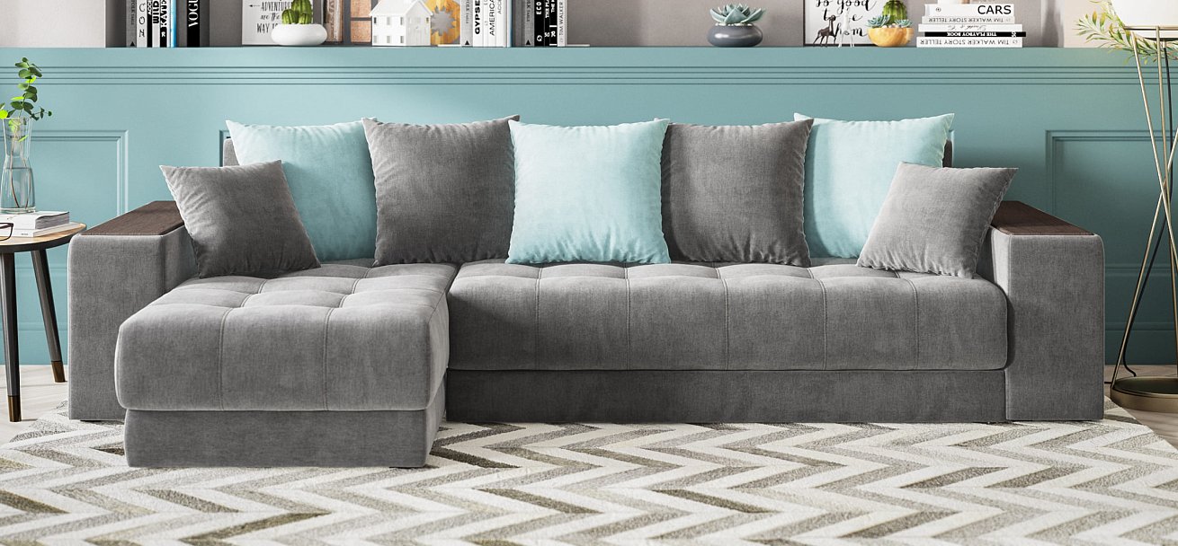 Дубай У 3.0 Monolit серый, Monolit аква