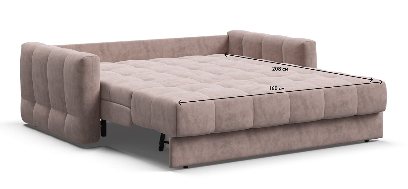 Диван BOSS Sleep 160 Велюр Royal пион NEW