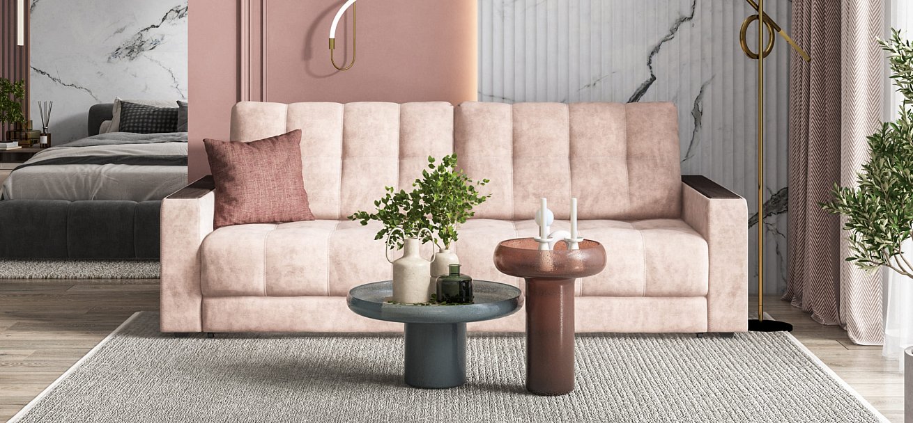 Диван BOSS 2.0 Велюр Royal пион NEW