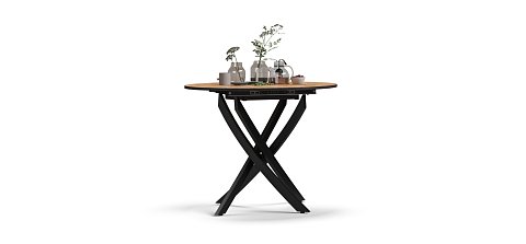 Стол Boss One NEW Дуб вотан, Черный