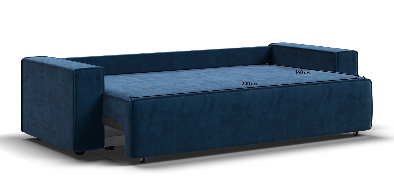Диван Норд Велюр Monolit синий