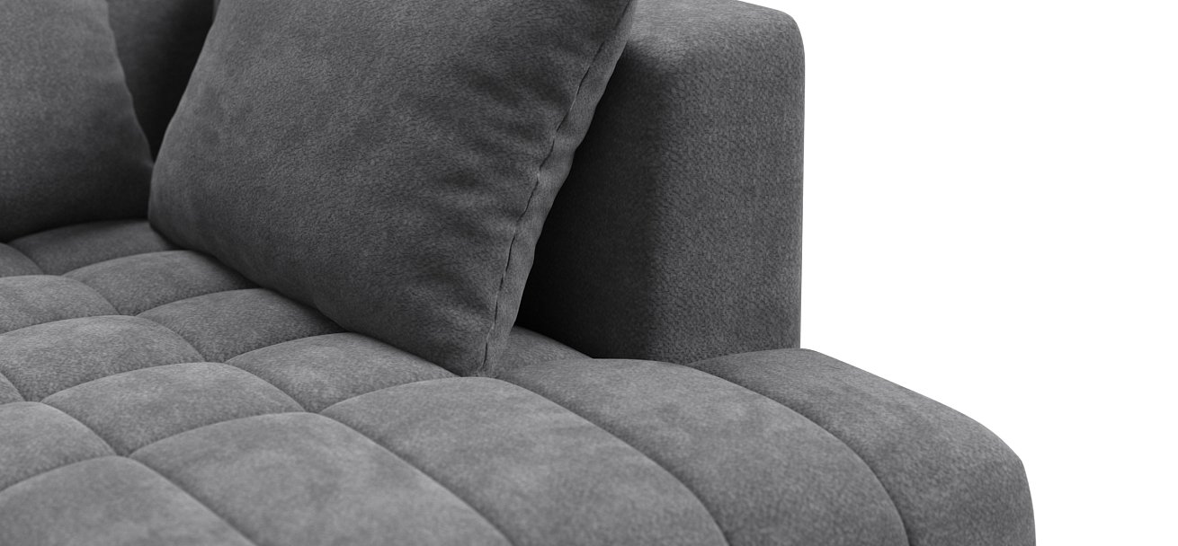 Диван прямой Босс Твин Шенилл CLOUD графит