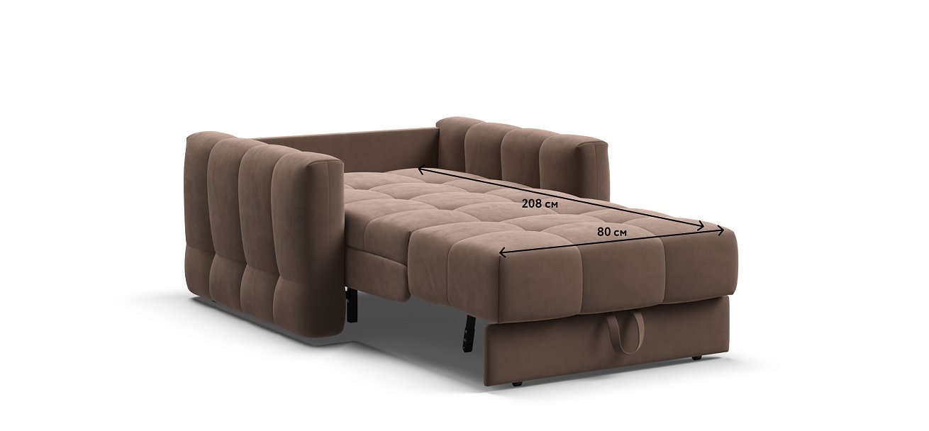 Кресло-кровать BOSS Sleep велюр Monolit мокко