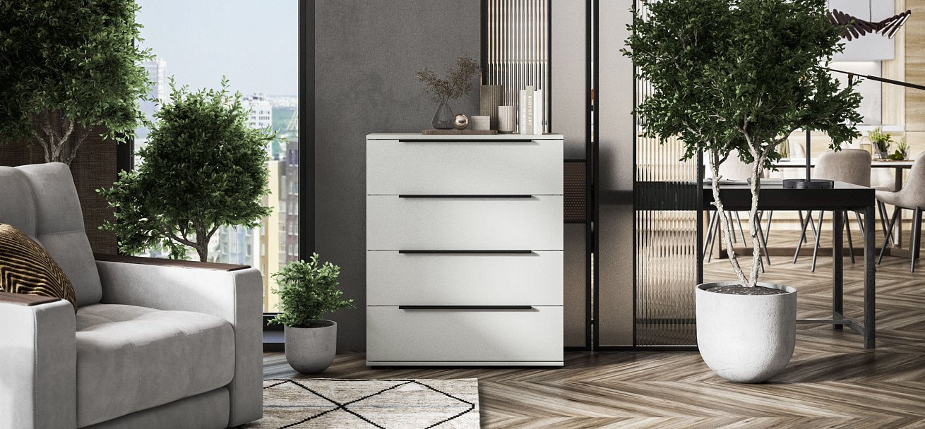 Комод BOSS STANDART Шиншилла серая