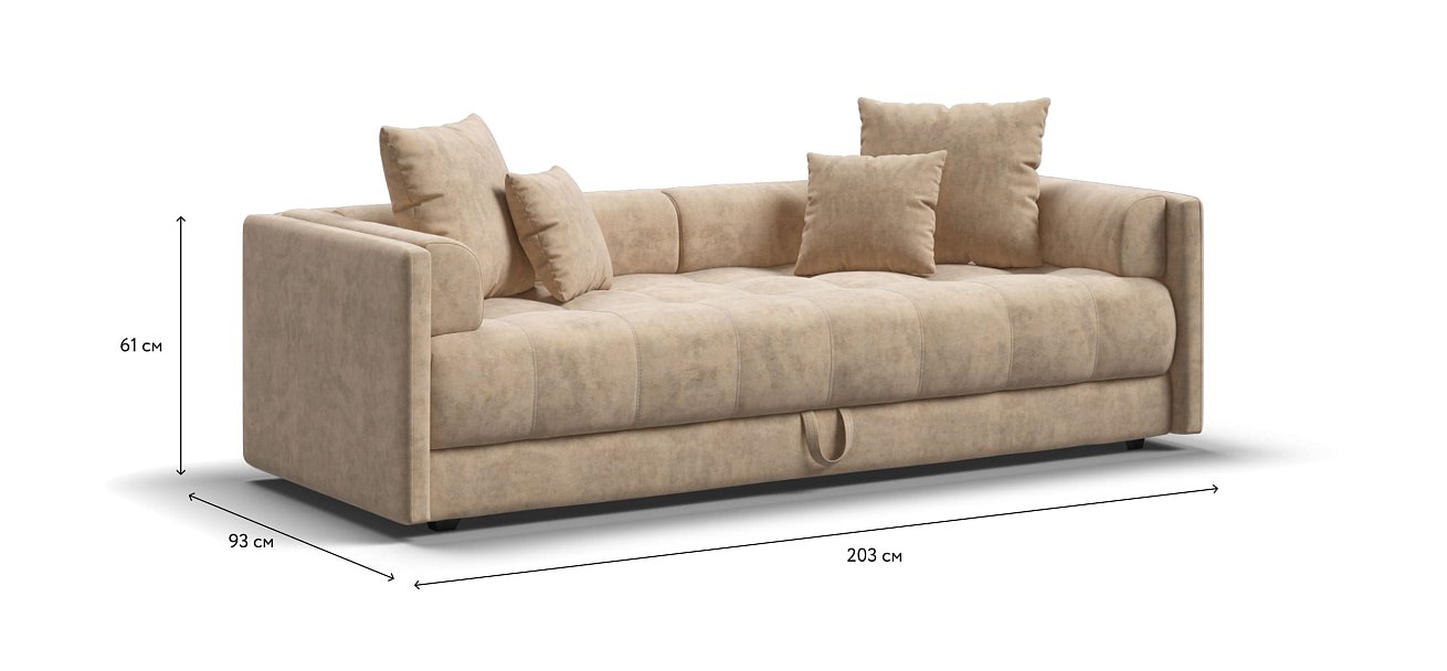 Тахта BOSS Велюр Роял шампань