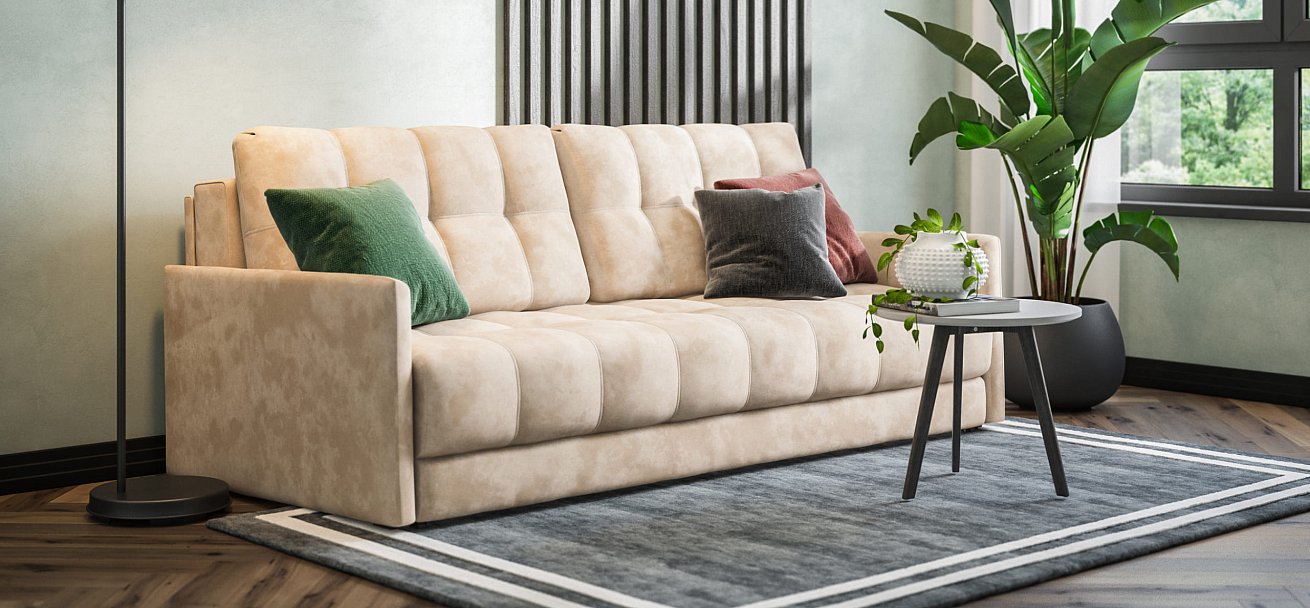 Диван BOSS 2.0 LOFT велюр Alkantara пепел