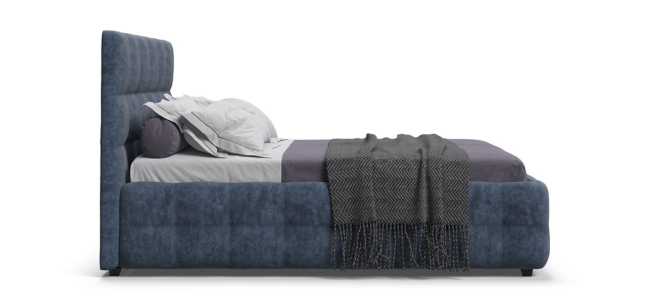 Кровать Босс 140*200 Про Велюр Royal топаз NEW