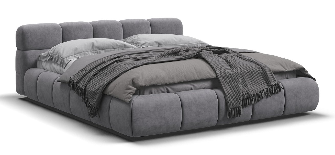 Кровать Босс Дрим 160*200 Про Велюр Роял агат