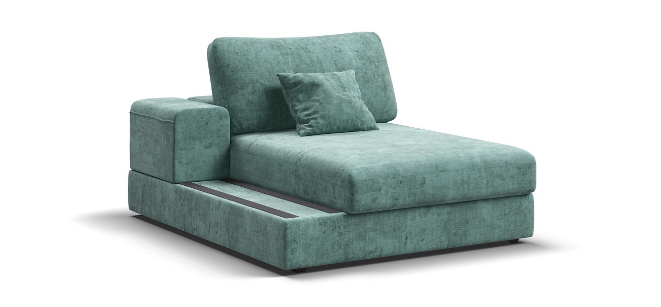 BOSS MODOOL SE оттоманка левая шенилл Gloss минт