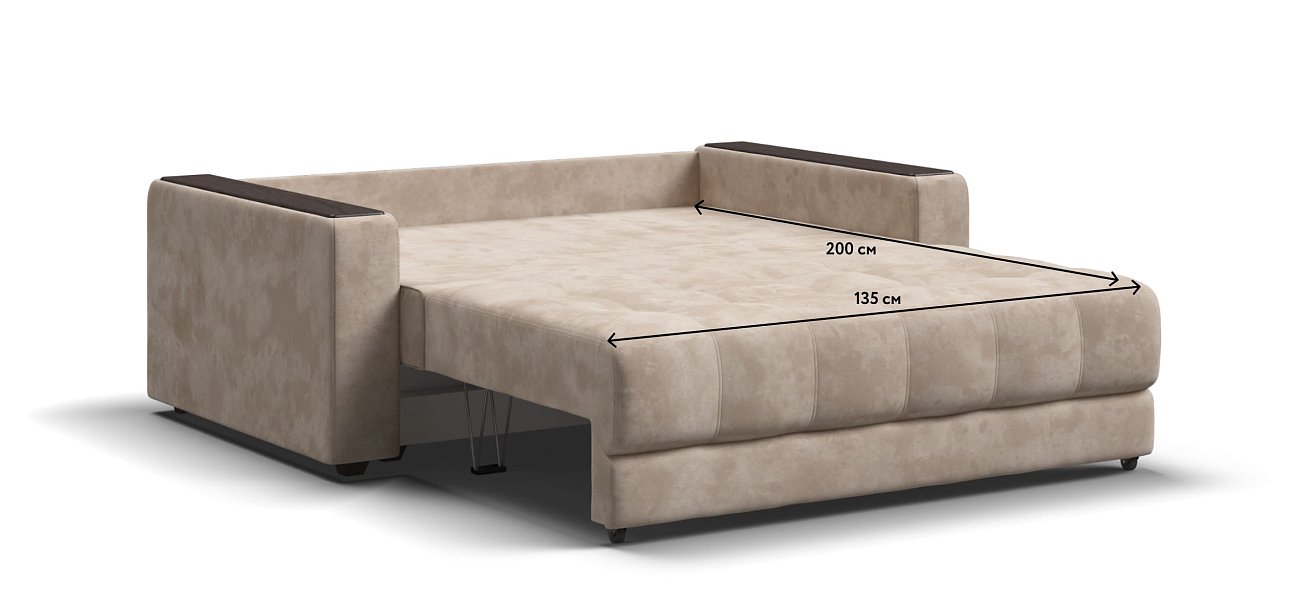 Диван BOSS Compact велюр Alkantara пепел