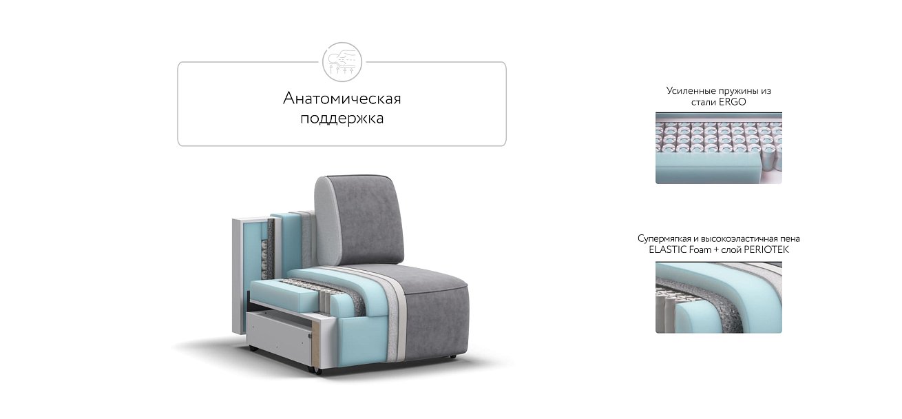 KING MODOOL база сп. место Велюр Роял агат