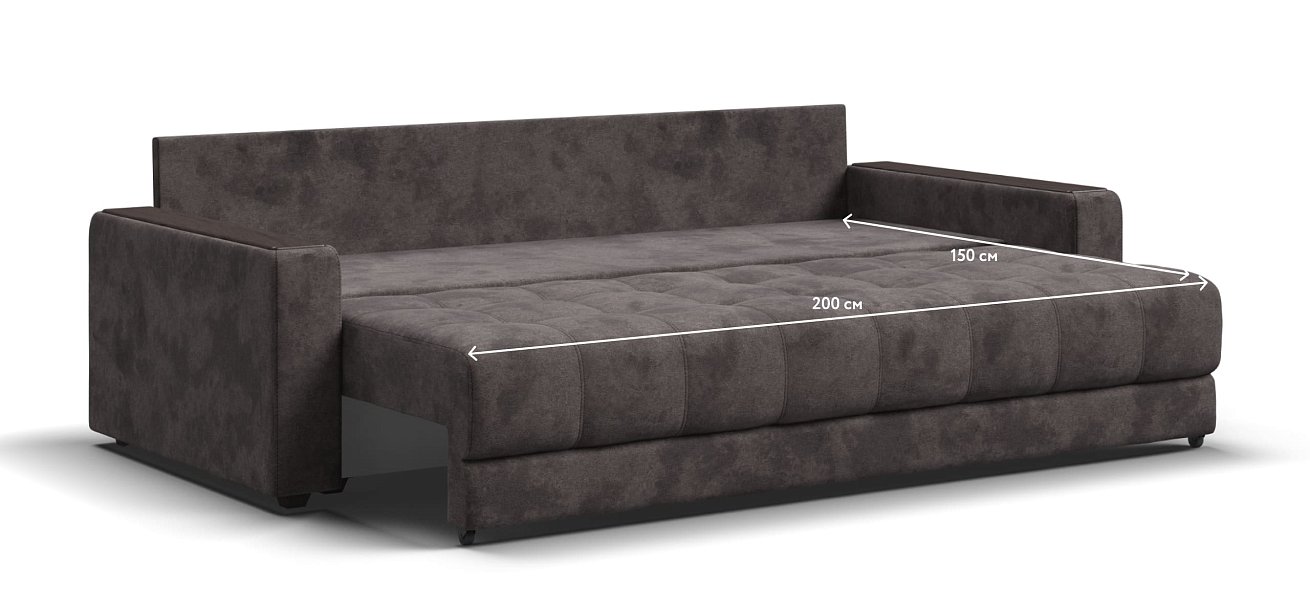 Диван BOSS 2.0 велюр Alkantara серый