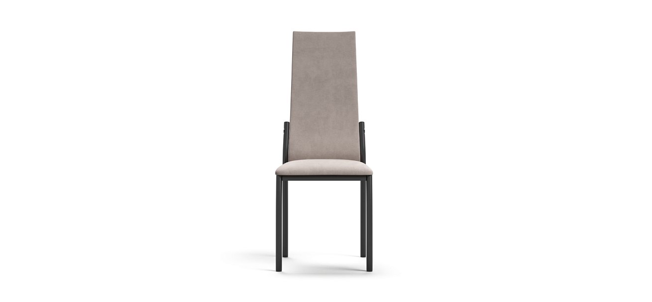 Стул АСТИ NEW 2 шт. велюр Monolit Латте К., Чёрный