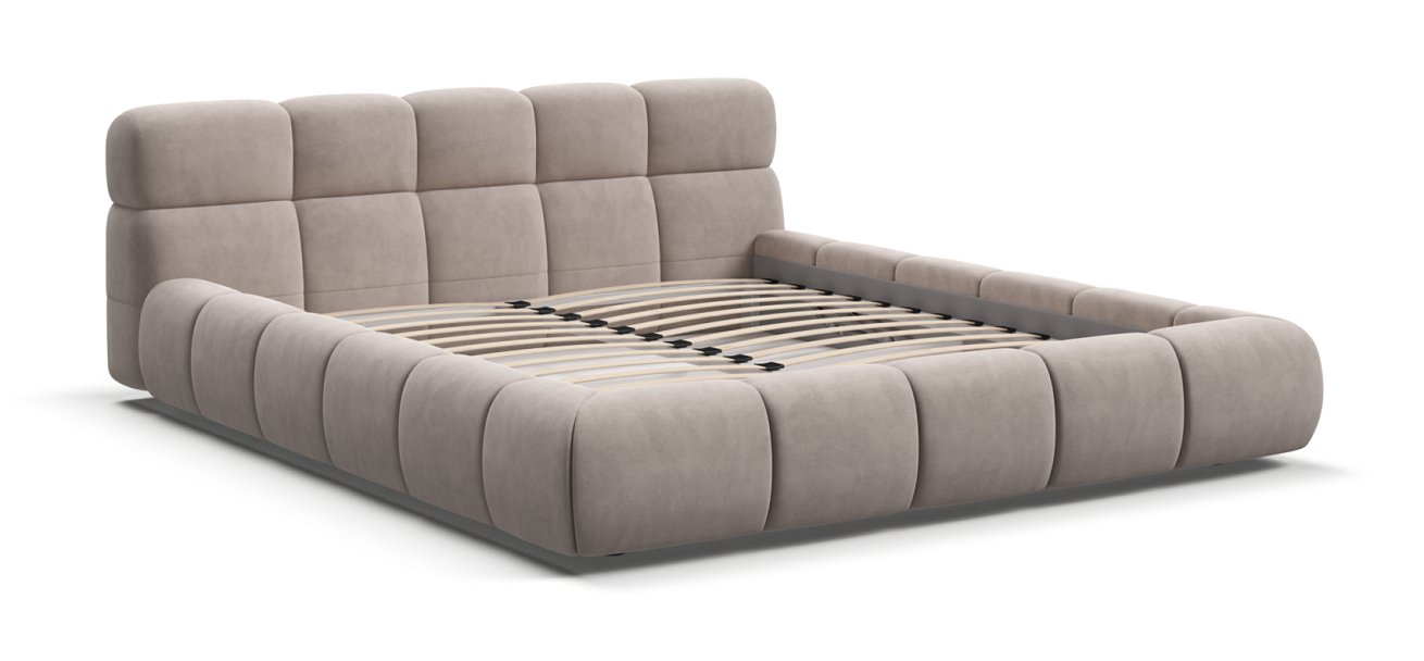 Кровать Босс Дрим 160*200 Про велюр Monolit латте