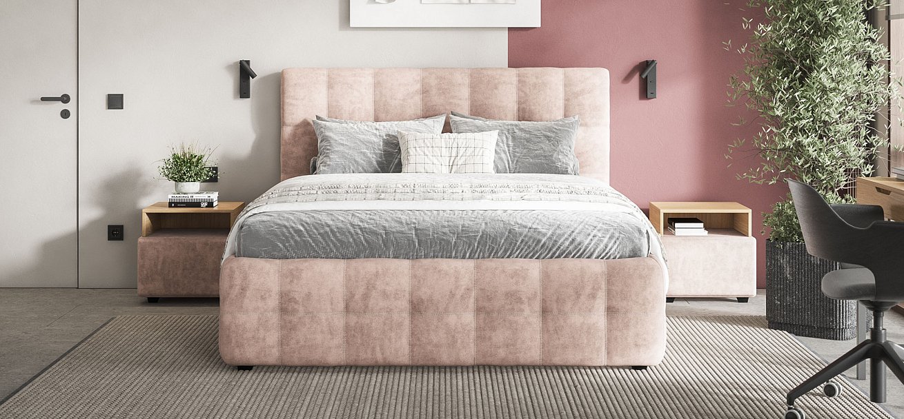 Кровать Босс 160*200 Про Велюр Royal пион NEW