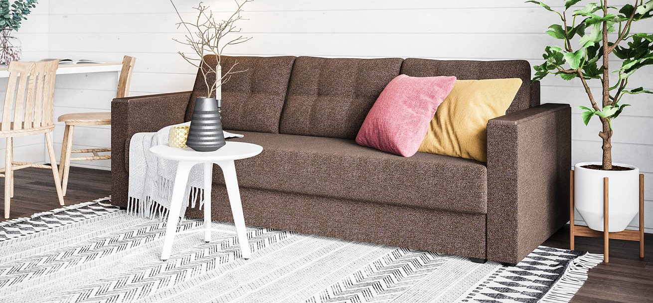 Диван Атланта 3 SE Malmo шоколад